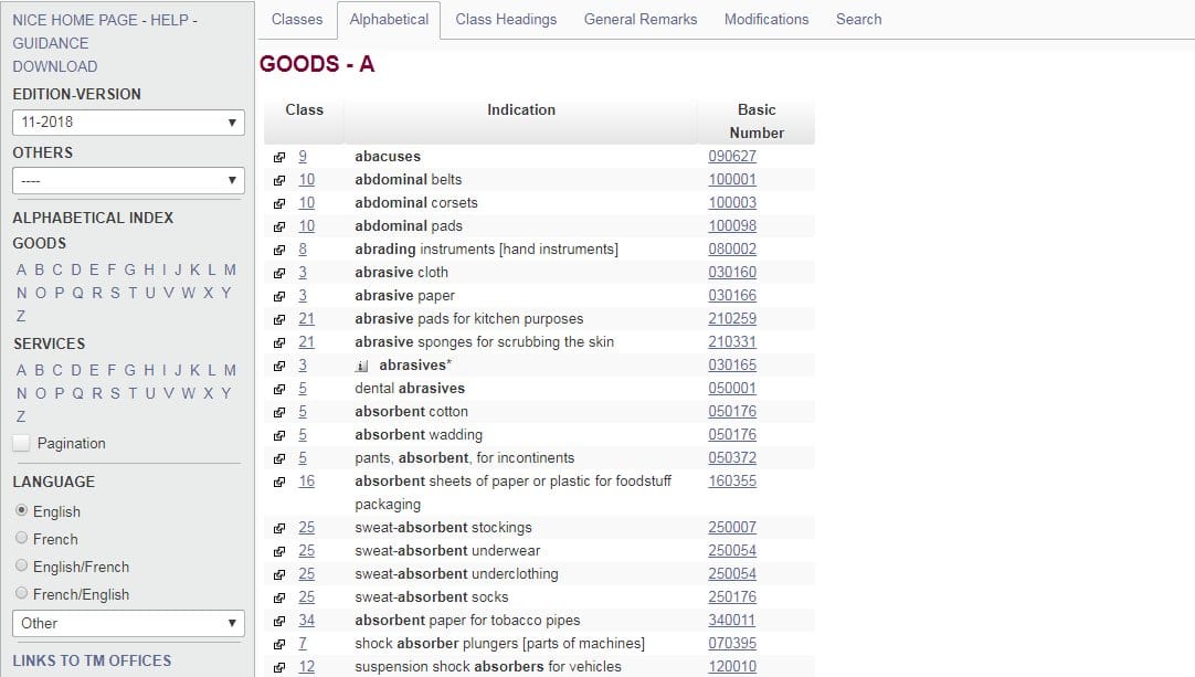 11th Nice classification now enforce